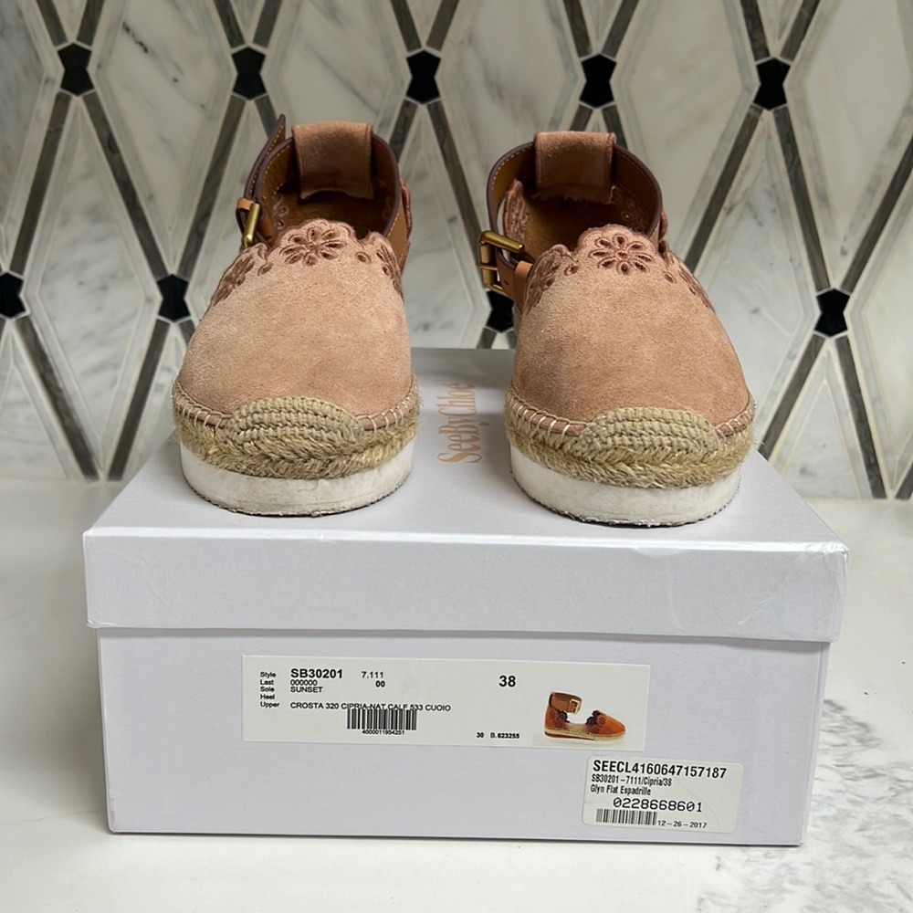 See By Chloe GLYN ESPADRILLE SANDAL size 38